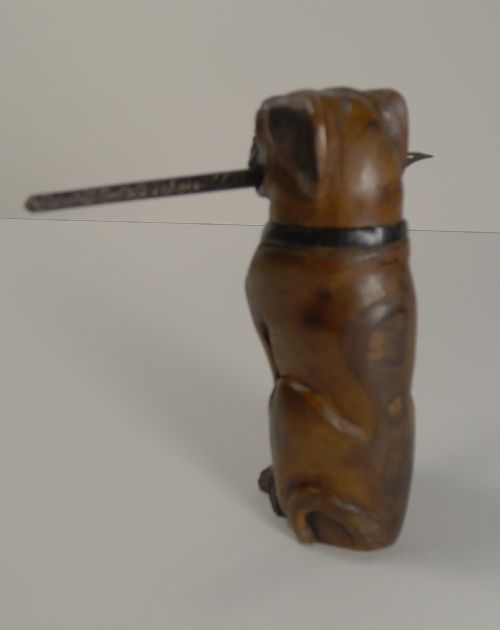 CHARMING ANTIQUE BLACK FOREST FIGURAL INKWELL BY MAISON F MACK C1890 - ADDITIONAL PHOTO 2