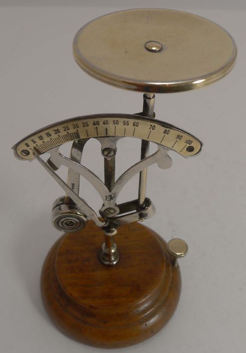 fig 1. Charming Antique French Postal or Letter Scale c.1890