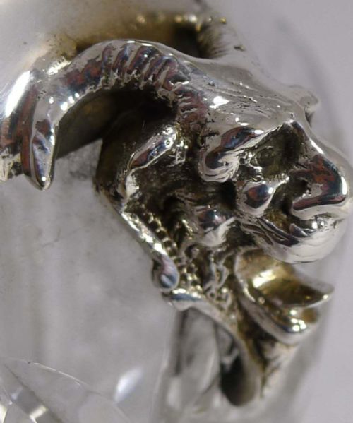 fig 2. Magnificent and Unusual Antique Cut Crystal and Silver Plated Biscuit Box c.1880