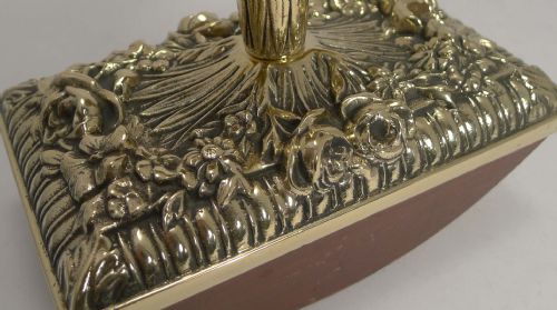 fig 1. Grand Large French Cast Brass Rocking Blotter c.1880