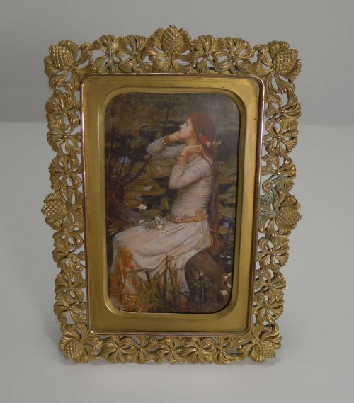 Fine Quality Antique French Gilded Bronze Photograph Frame C.1890