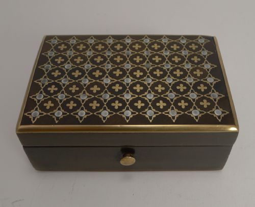 fig 1. Stunning Small Antique French Inlaid Box c.1860
