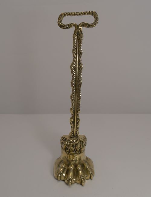 Handsome Victorian Lion's Paw Doorstop or Door Porter C.1840
