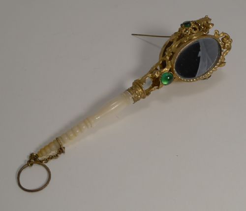 fig 1. Antique French Posy Holder Tussie Mussie c.1860