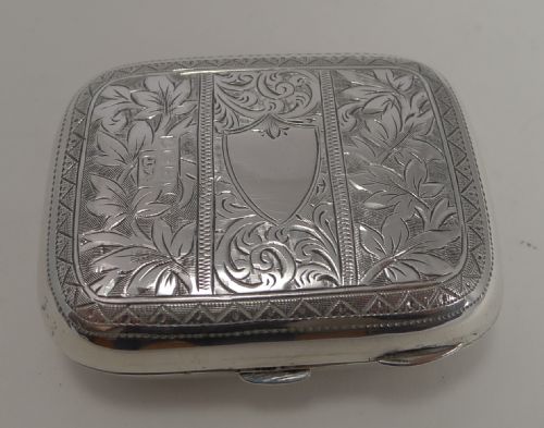 Antique English Sterling Silver Sovereign Case / Purse - 1888