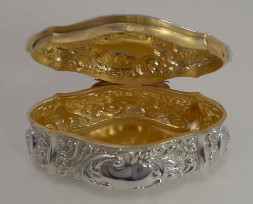 Stunning Antique English Sterling Silver Box - 1896