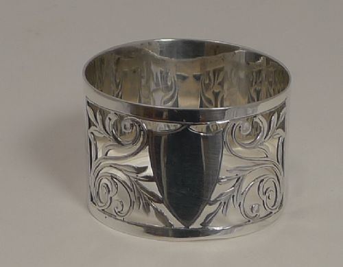 English Sterling Silver Napkin Ring - 1928