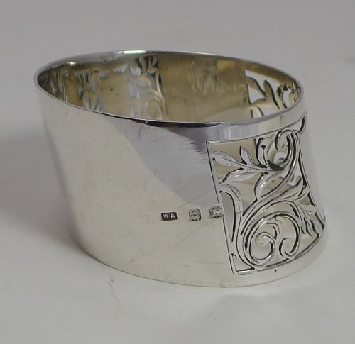 fig 1. English Sterling Silver Napkin Ring - 1928