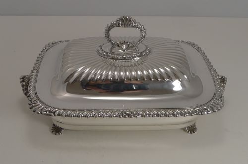 Superb Antique Silver Plated Meat Entree Dish by Hukin and Heath C.1890