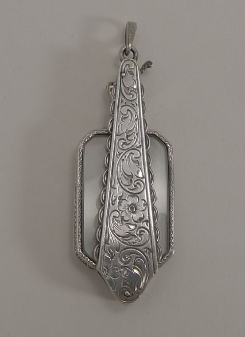 Superb Art Deco Sterling Silver Lorgnettes - 1938