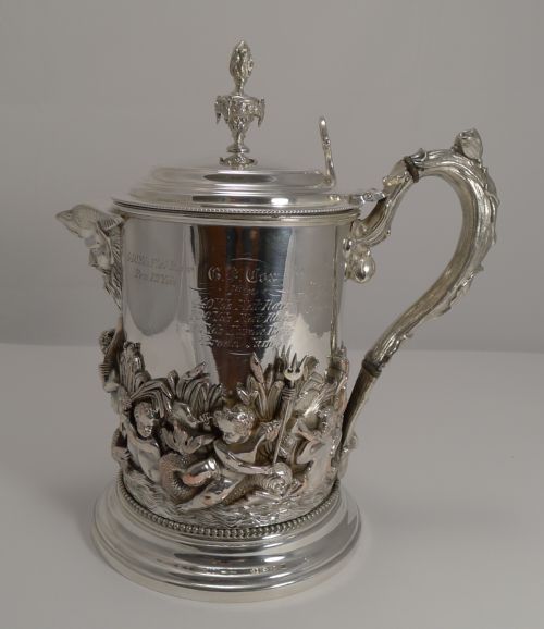 Magnificent Silver Plated Trinity College Oxford Trophy - 1877