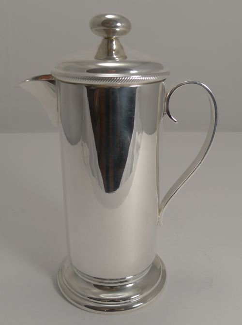 Vintage English Silver Plated Cocktail Mixer C.1920 - Top Maker