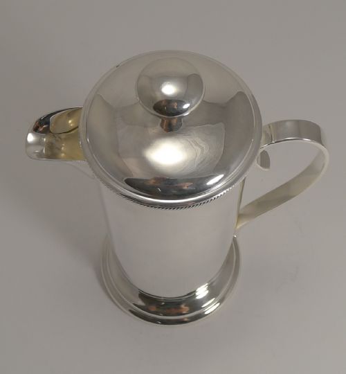 fig 1. Vintage English Silver Plated Cocktail Mixer c.1920 - Top Maker