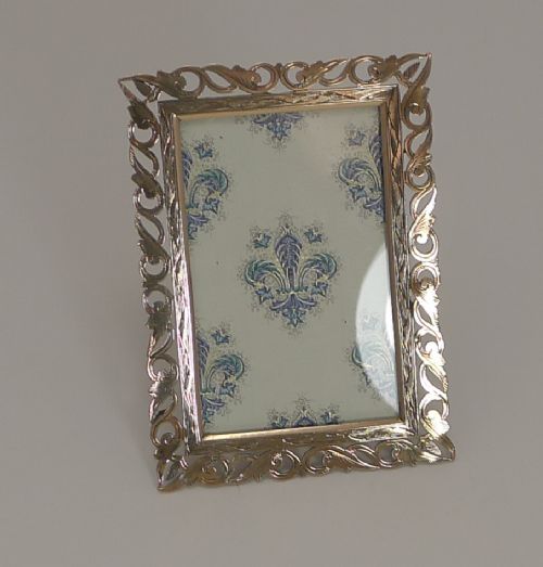 Quality Antique Polished Brass Photograph Frame C.1880