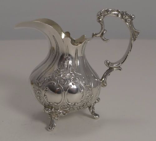 Antique Sterling Silver Milk Jug / Creamer 1898