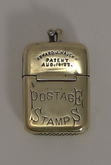 Edward J. Hauck's Vesta - Form of Postage Stamp Case