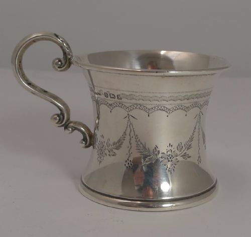 Vintage English Sterling Silver Christening Mug / Child's Cup - 1923