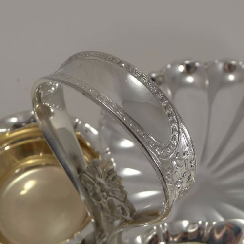 fig 1. Antique Silver Plate Strawberry Set by James Dixon & Son c.1890