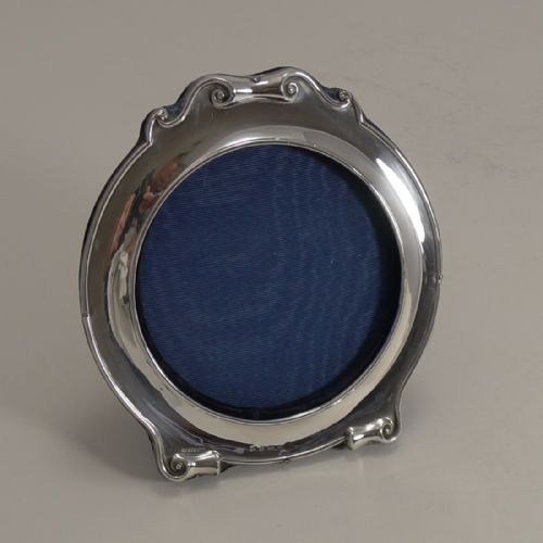fig 1. Handsome Antique English Sterling Silver Photograph Frame - 1904