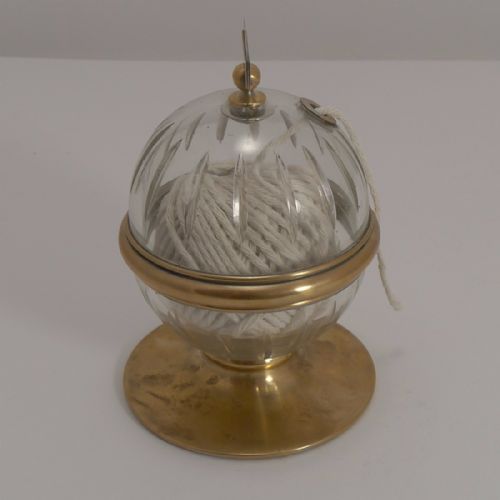 fig 1. Rare Antique English Cut Glass Sting Box / Dispenser c.1890