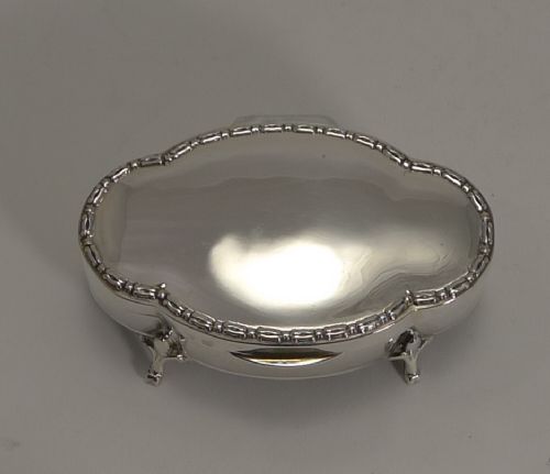 fig 1. Stylish English Sterling Silver Box by Alexander Clark - 1921