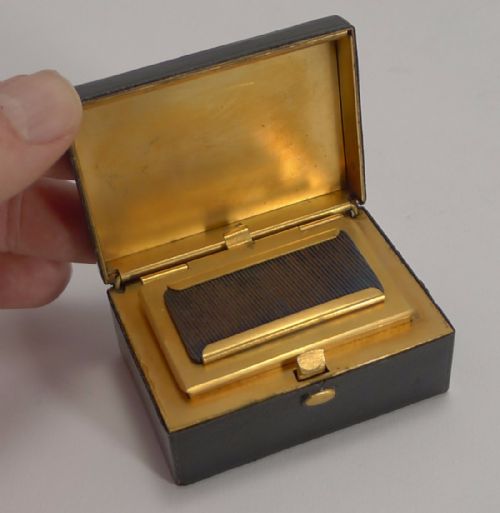 Pristine Top Quality Leather Travelling Vesta / Match Strike C.1880
