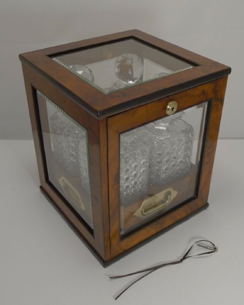 fig 1. Rare and Magnificent Antique English Decanter Box c.1880