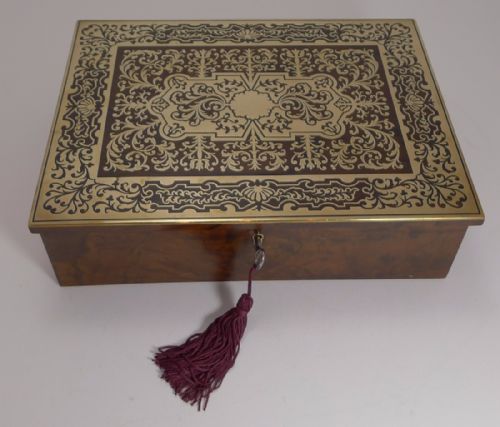 fig 1. Exquisite Antique English Writing Box by Asprey, London c.1880