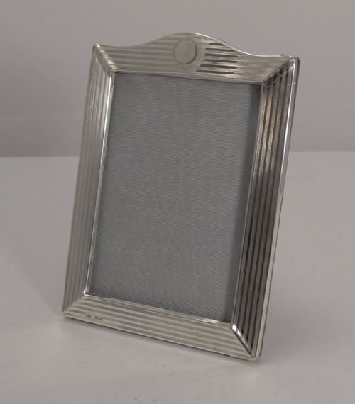 Handsome Antique English Sterling Silver Photograph Frame by Henry Matthews