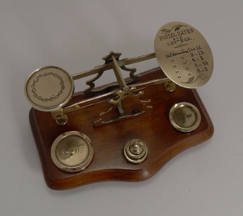 fig 1. Excellent Antique English Postal Scale by Windle & Blythe c.1890