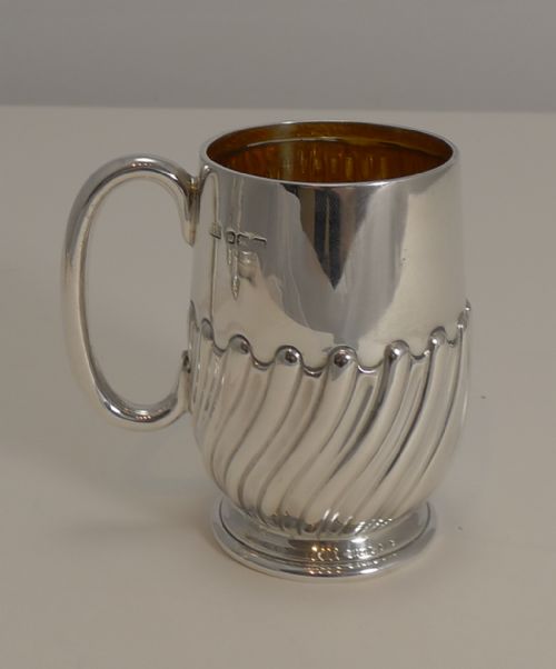 English Sterling Silver Christening Mug / Child's Cup - 1904