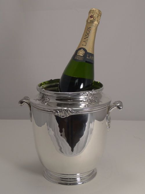 Fine Quality French Art Nouveau Silver Plated Wine Cooler C.1910