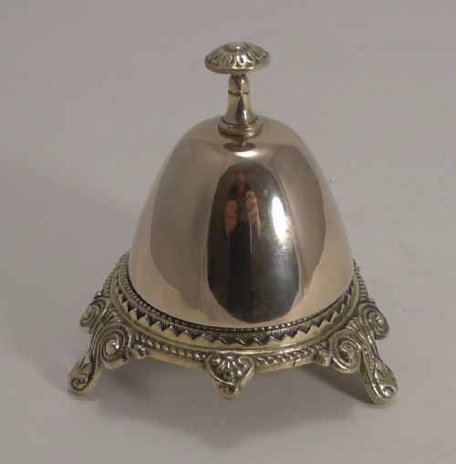 Antique English Beehive Brass or Counter Bell C.1890