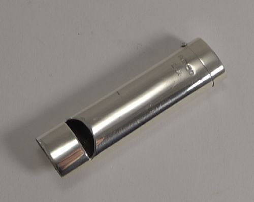 fig 1. Antique Novelty Solid Silver Vesta - Working Whistle - 1888