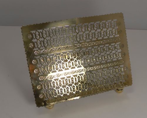 Antique English Pieced or Reticulated Lectern / Book Rest C.1880