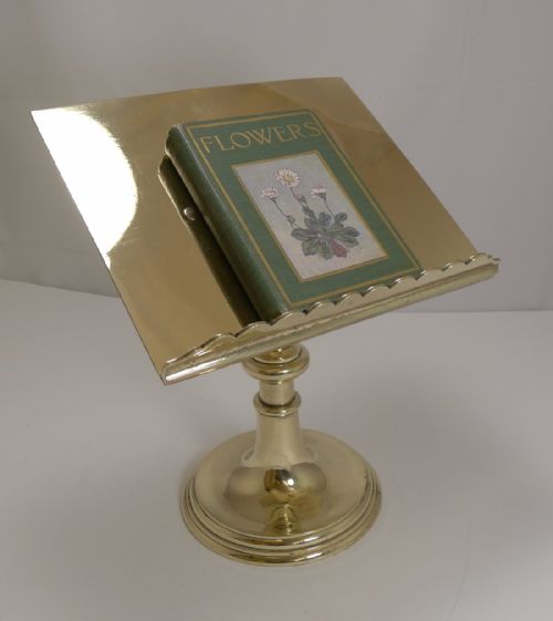 Fabulous Adjustable Antique English Brass Lectern / Book Rest by Jones and Willis