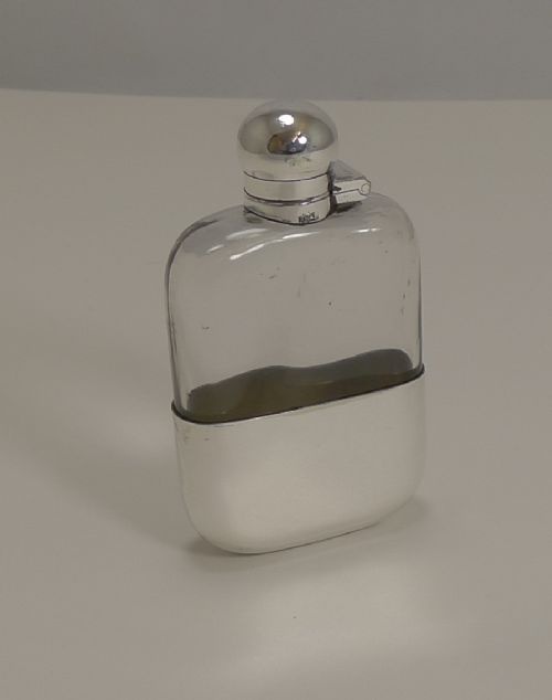 Small Antique Hip / Liquor / Whisky Flask by James Dixon C.1900