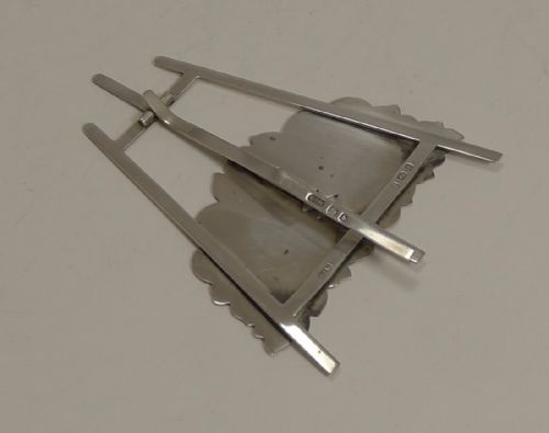 fig 1. Antique English Sterling Silver Menu Holder - 1901