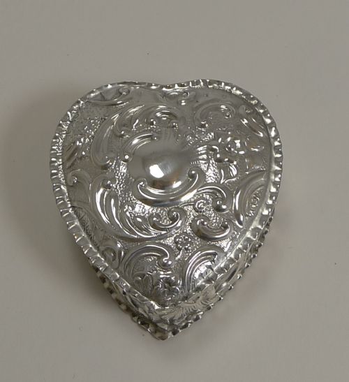 Antique English Sterling Silver Box by Cooper Brothers and Sons; Birmingham 1903