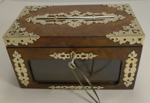 Quality Antique English Letter / Correspondence Box by Briggs, Piccadilly, London C.1860