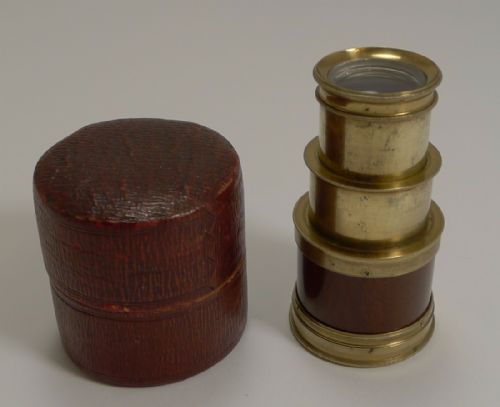 A Fine Quality English Georgian Monocular in Case C.1800
