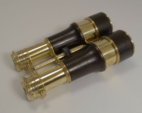 Antique French Lemaire Paris Triple Optic Binoculars - Marine / Theatre / Field C.1900