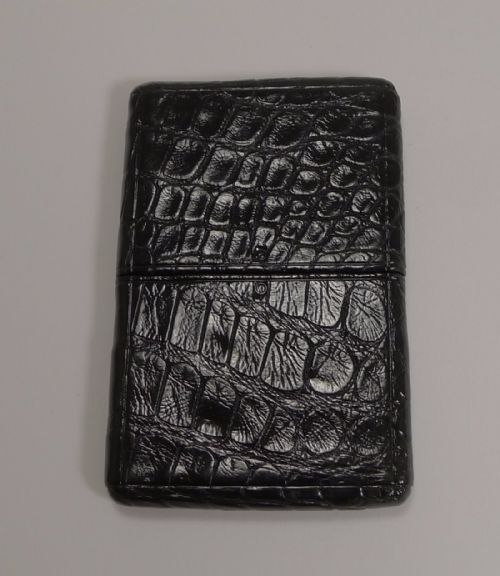 Pristine Antique English Crocodile / Alligator Card Case C.1900