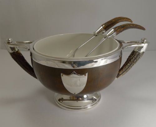 fig 1. Magnificent Antique English Salad Bowl c.1900