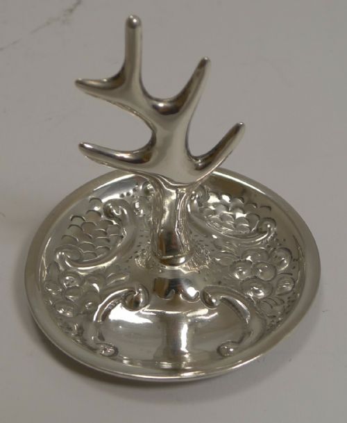 Antique English Sterling Silver Ring Tree by William Comyns