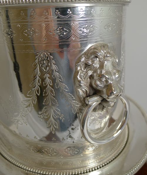fig 3. Magnificent Cased Elkington Silver Plated Biscuit Box - 1883