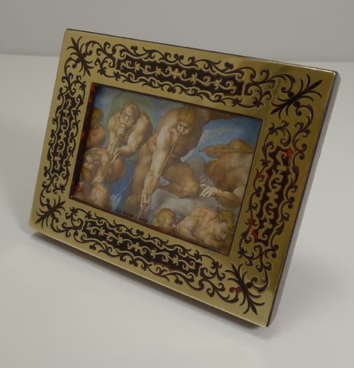 Antique English Boulle Photograph Frame C.1890