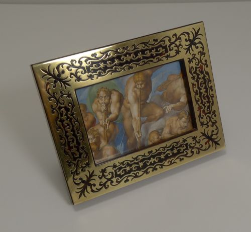 fig 1. Antique English Boulle Photograph Frame c.1890