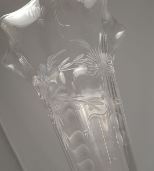 fig 1. Stunning Antique English Silver Plate and Glass Epergne c.1890