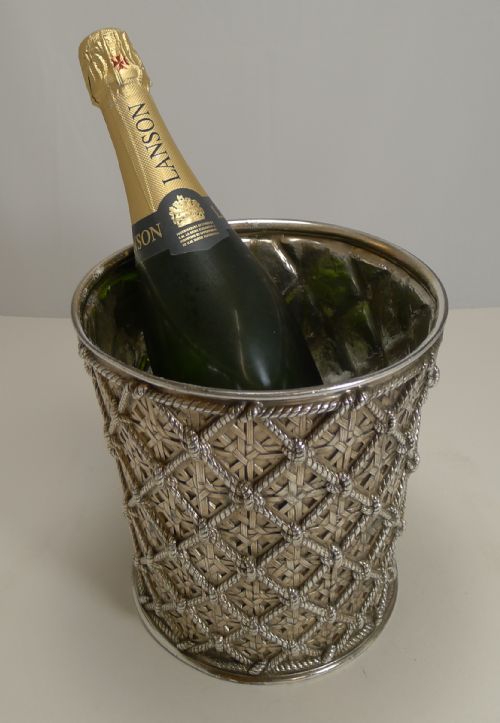 fig 2. Finest Quality Gold Plated Elkington Wine Cooler - 1883